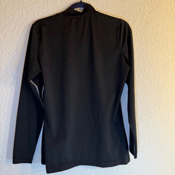 Nike Golf Mens Tour Performance Mock Neck Shirt L Black Long Sleeve Dri-Fit - Picture 2 of 9